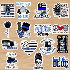 3" Blue Lives Matter Sticker Bundle (15 Pack) | Law Enforcement Support Decals